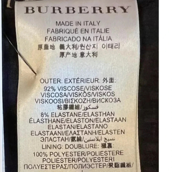 Burberry London Printed Brown Midi Length Skirt Size 6 - Picture 10 of 10